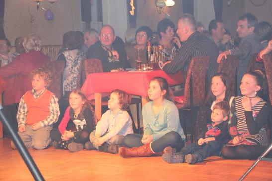 staunende Gesichter zur Showeinlage